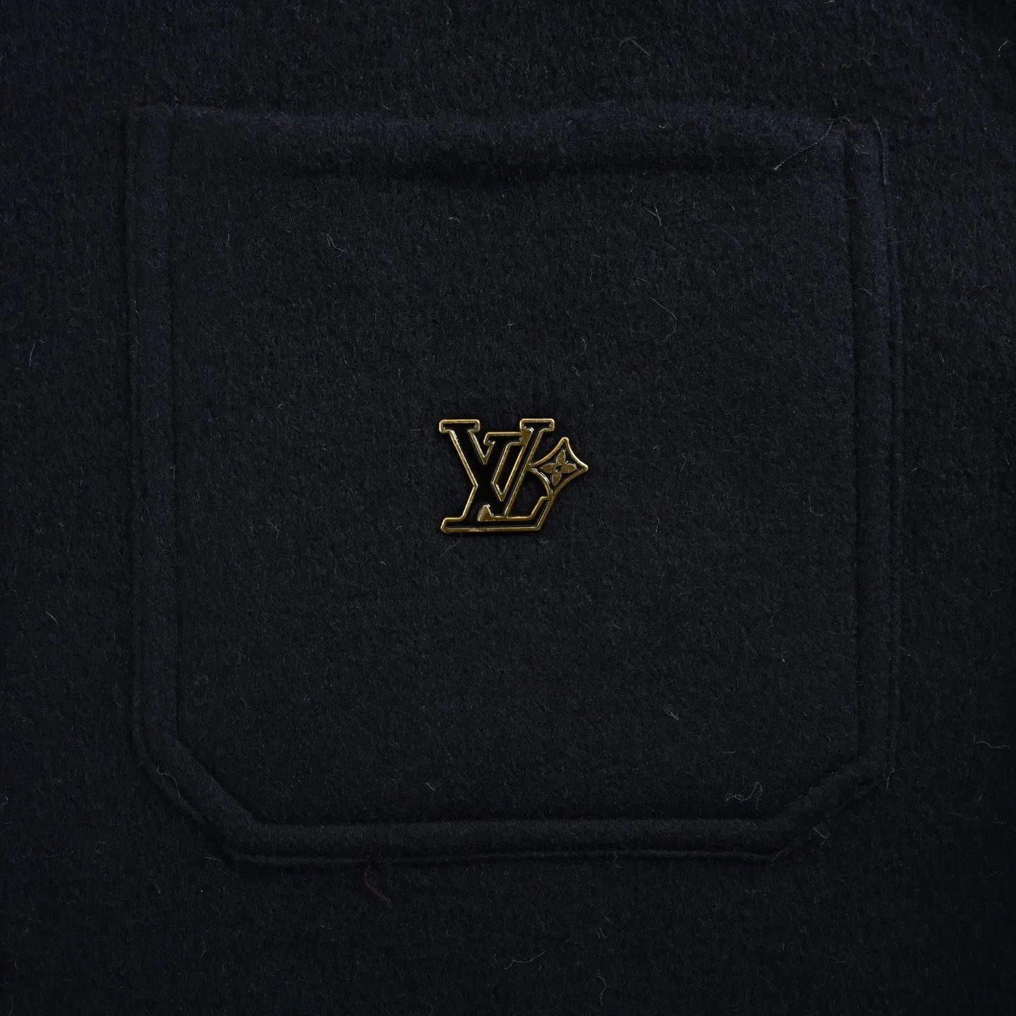 Louis Vuitton/Louis Vuitton 25Fw presbyopic logo double-sided wool jacket